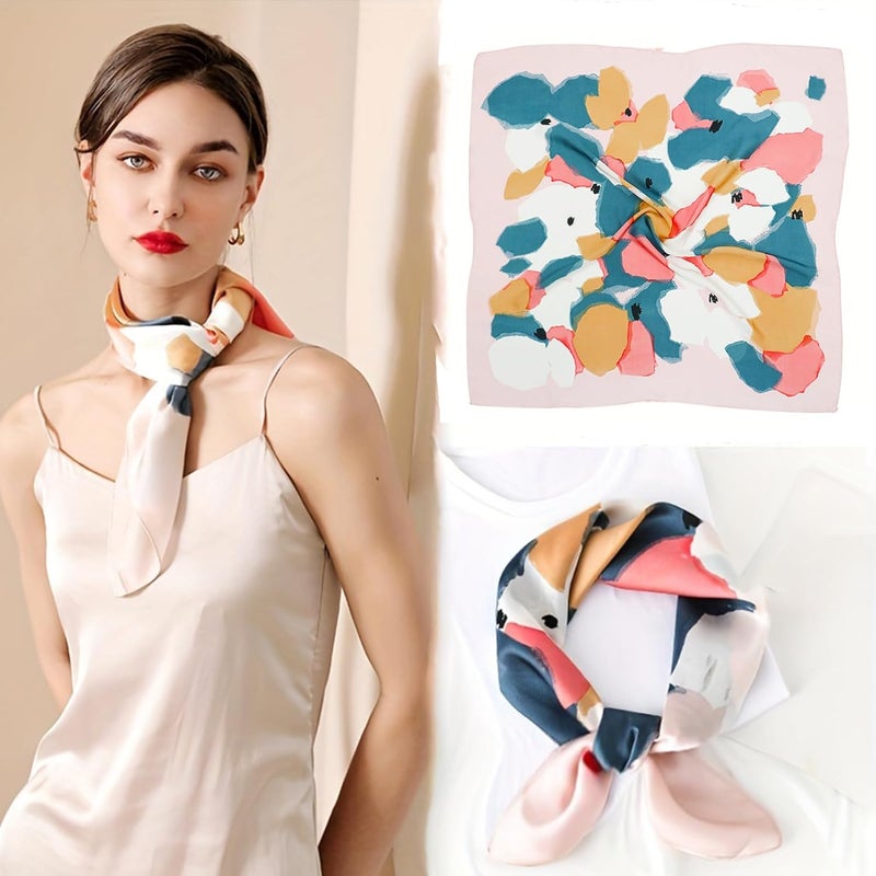 vimate Head Scarf for Women Hair 27'' Square Satin Silk Feeling Bnadana Neck Scarf Handbag Accessories Etc - Image 4